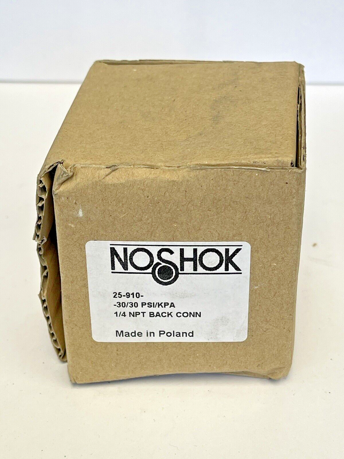 NOSHOK - 25-910-30 - LIQUID GAUGE - 2.5" DIAMETER, 1/4" NPT BACK CONN, 0-30 PSI