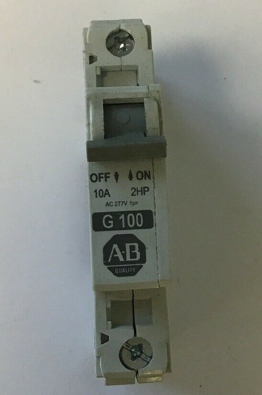 ALLEN BRADLEY 1492-CB1 G100 CIR.BREAKER 277VAC 65VDC 10A 2HP SER.C**(LOTOF10)**