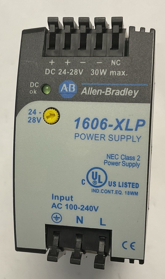 ALLEN BRADLEY 1606-XLP30E POWER SUPPLY SER.A 240V 50-60HZ