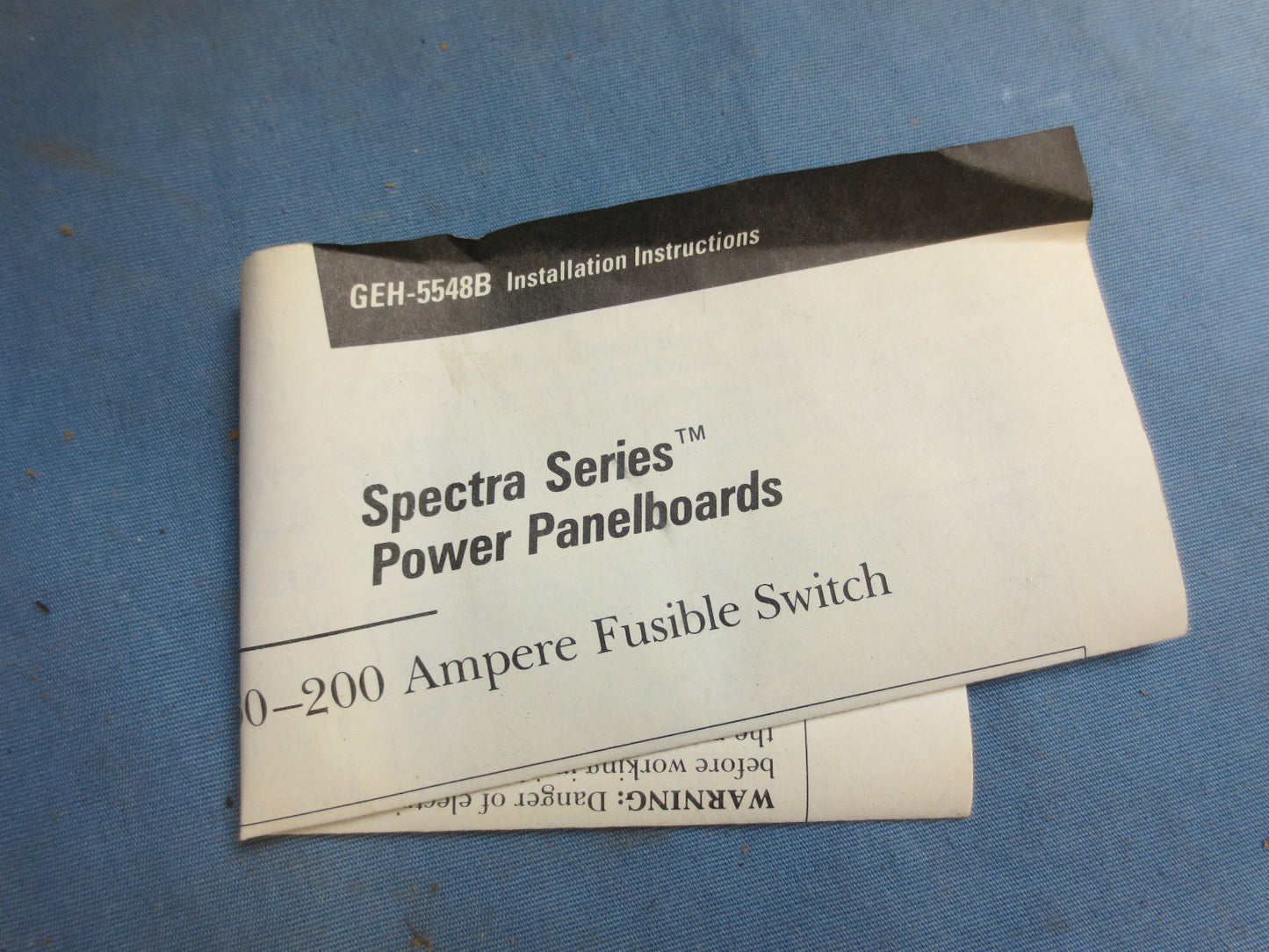 GE ADS32030HD SPECTRA FUSIBLE SWITCH UNIT - 30A 240V 3-POLE - NEW SURPLUS