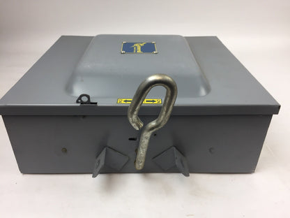 GENERAL SWITCH 63DU SAFETY SWITCH VOLTS 240 AC 60 AMP 3 POLE TYPE: D'BLE THROW