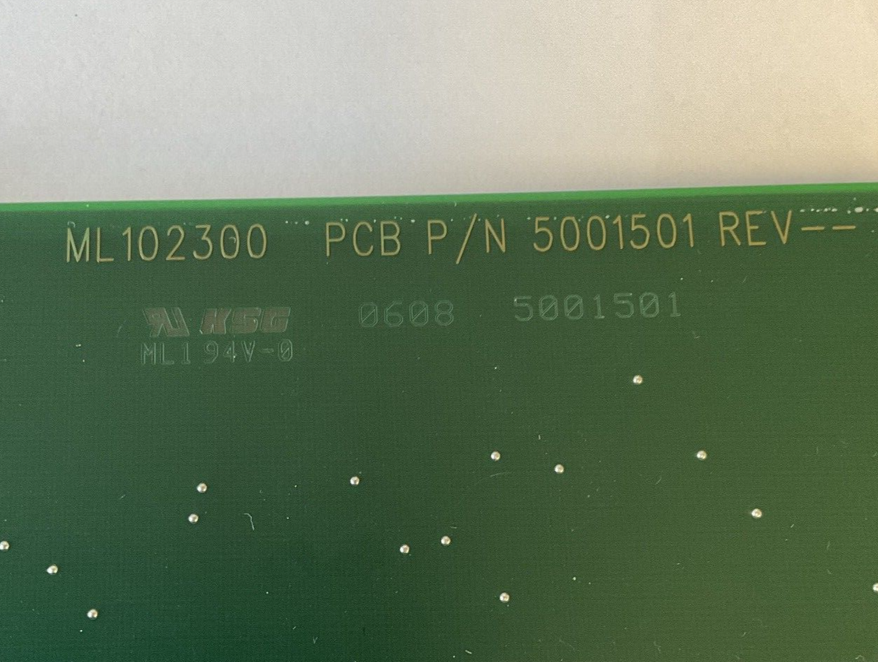 KSG 5001500 CANBUS BOARD ML102300 PCB P/N 5001501 ML1 94V-0