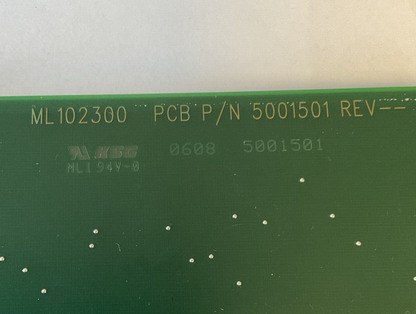 KSG 5001500 CANBUS BOARD ML102300 PCB P/N 5001501 ML1 94V-0