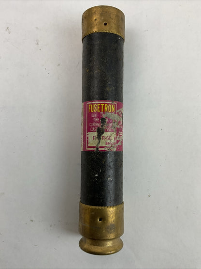 FUSETRON FRS-R-60 FUSE 600VAC 60AMP DUAL ELEMENT TIME DELAY CLASS RK5 (LOT OF 5)