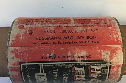BUSS JHC 500 HI-CAP FUSE CLASS J 500A TIME DELAY 600VAC