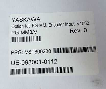 YASKAWA PG-MM3/V OPTION KIT, PG-MM, ENCODER INPUT, V1000 Rev. 0