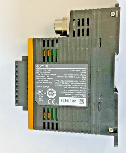 KEYENCE GL-T11R SAFETY RELAY TERMINAL 24VDC 100MA