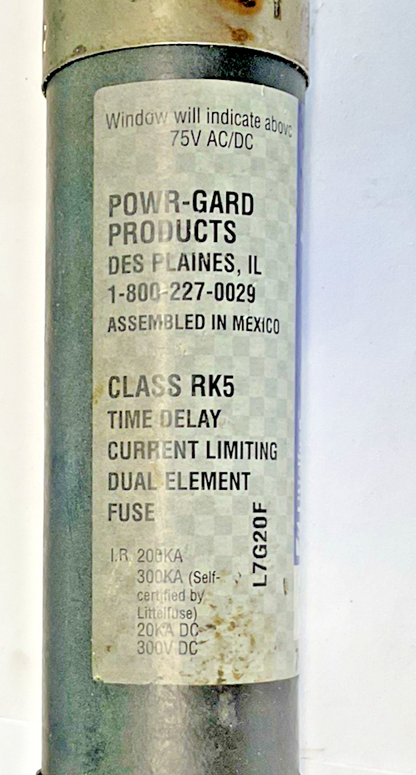LITTELFUSE FLSR125ID FUSE 75-600VAC CLASS RK5 TIME DELAY