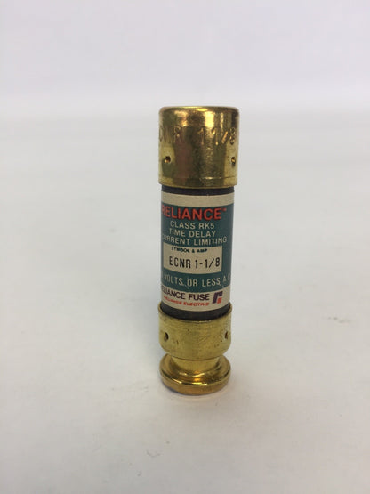 BRUSH/RELIANCE ECNR 1 1/8 FUSE 250VAC 1-1/8AMP CLASS RK5 (LOT OF 6)