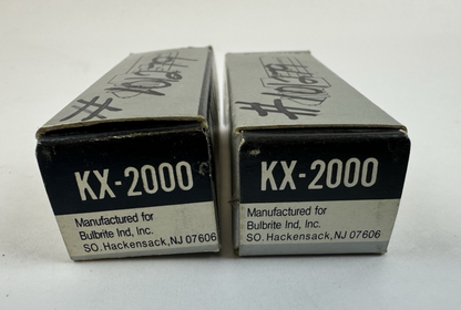BULBRITE KX-2000 40W 120VDC KX40CL/DC HIGH CHROMA LAMP BULB LOT OF 2