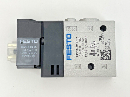 FESTO - CPE14-M1BH-3GLS-1/8 - SOLENOID VALVE - 196930