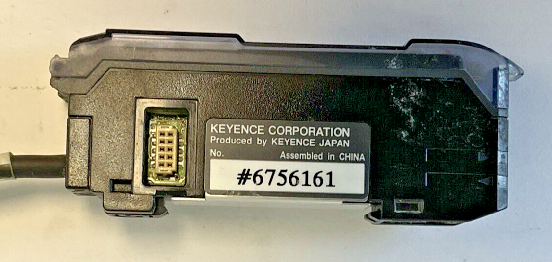 KEYENCE FS-V31P FIBER OPTIC PHOTOELECTRIC SENSOR 12-24VDC 30V 100MA **CORD CUT**