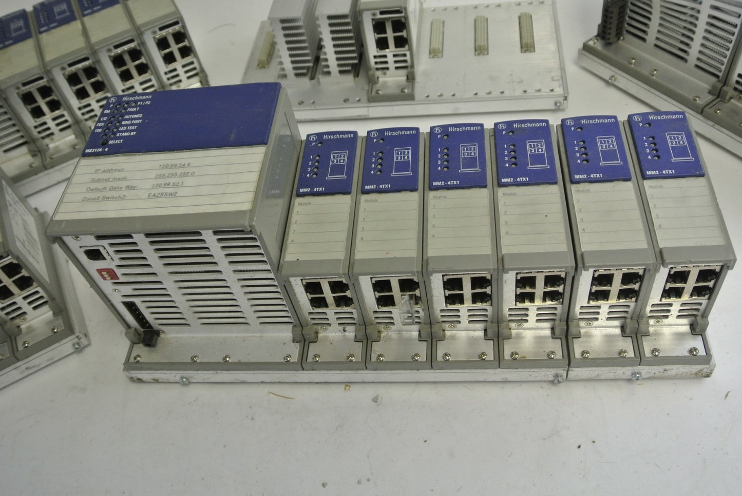 HIRSCHMANN MM2-4TX1 CLASS 1 4-PORT MICE MEDIA MODULE (21 pcs) + MS3124-4 (4pcs)