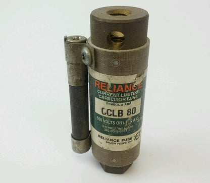 Reliance Current Limiting Capacitor Fuse 80 Amp CCLB-80