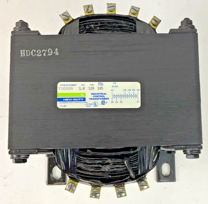 HEVI-DUTY Y1000N TRANSFORMER 1KVA SZ0 50/60HZ