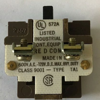 SQUARE D 9001 TA-1 CONTACT BLOCK  ***LOTOF4***