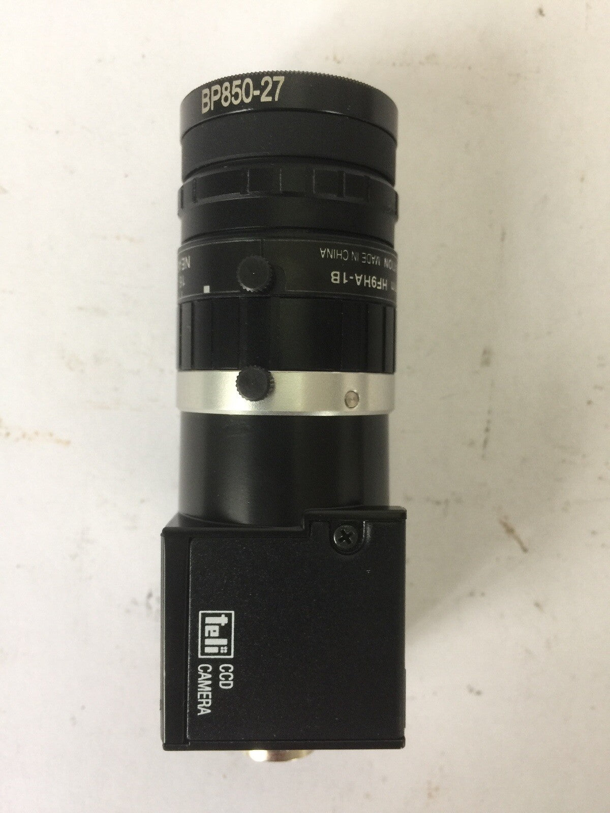 TELI CS8560D CCD CAMERA 12VDC 0.13A FULITRON HF9HA-1B LENS BP850-27 FILTER