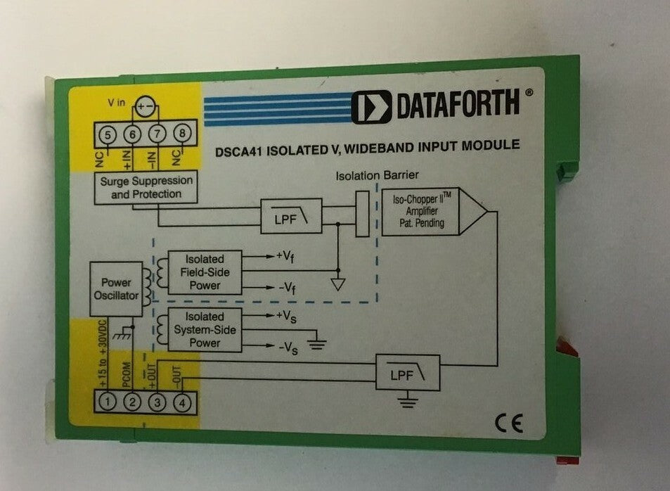 DATAFORTH DSCA41-01 ISOLATED VOLT, WIDEBAND INPUT MODULE