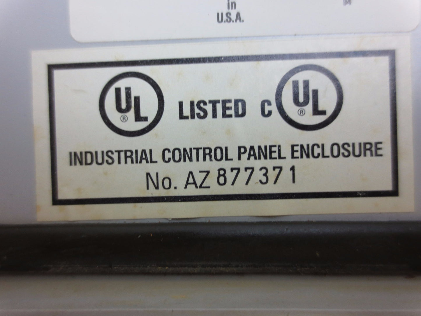 ROBROY / BELDING J606HLL - TYPE 4X6P INDUSTRIAL CONTROL ENCLOSURE PANEL  6" x 4"