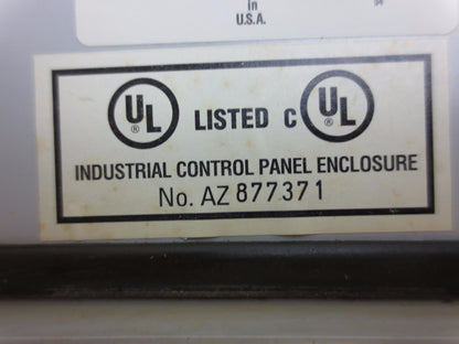 ROBROY / BELDING J606HLL - TYPE 4X6P INDUSTRIAL CONTROL ENCLOSURE PANEL  6" x 4"