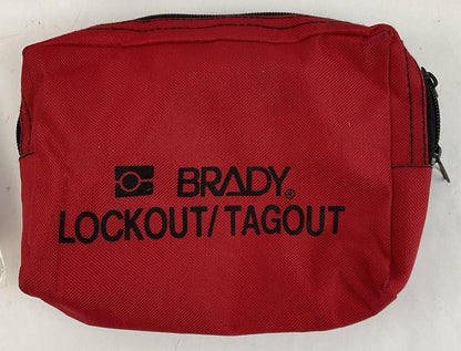 BRADY LOCK OUT TAG OUT KIT  PICTURES SHOW INCLUDED ITEMS. SEE DESC. FOR PART#'S