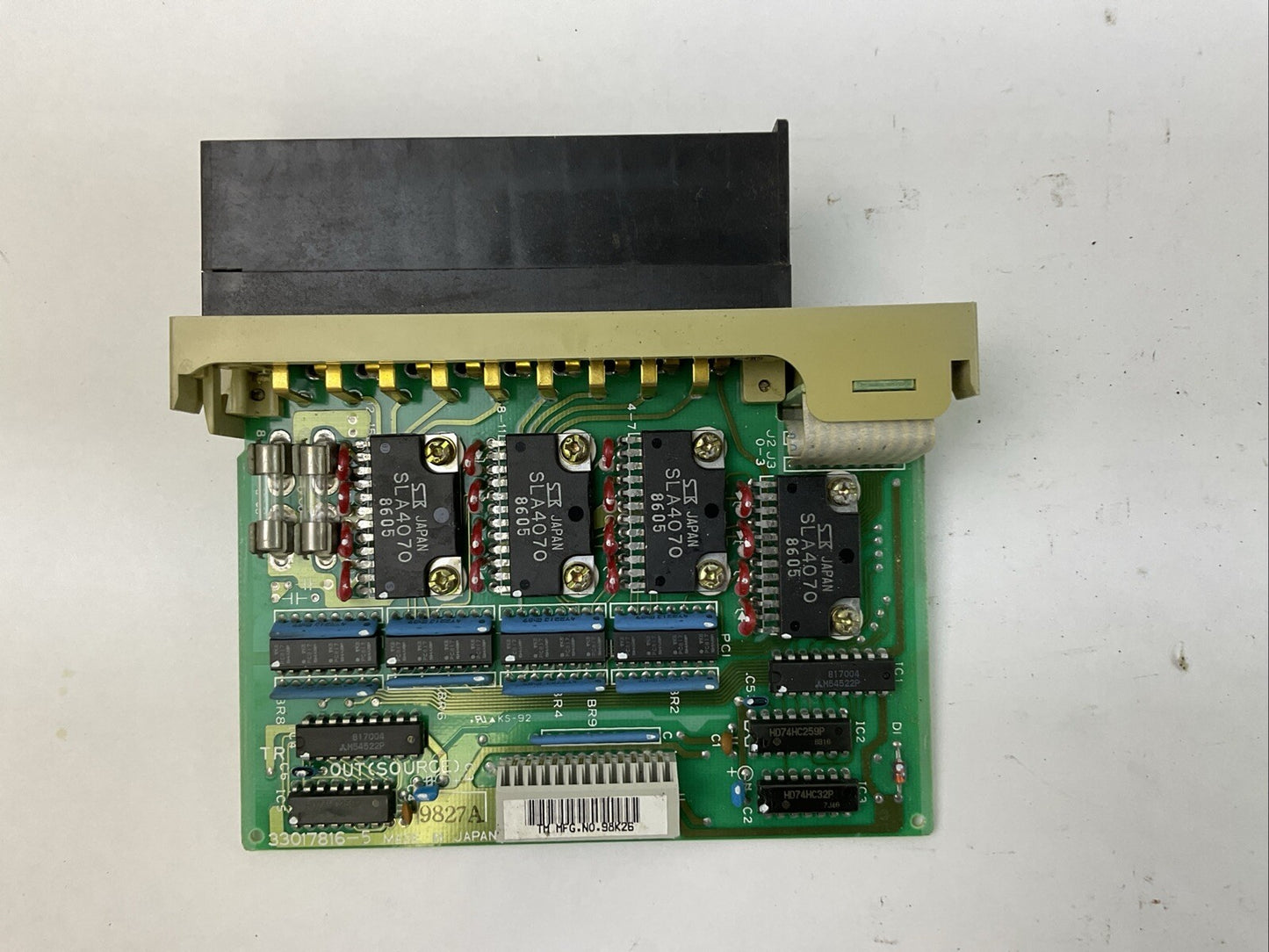 HITACHI POM-TP OUTPUT MODULE 33017816-5 (MISSING LOCKING TABS)