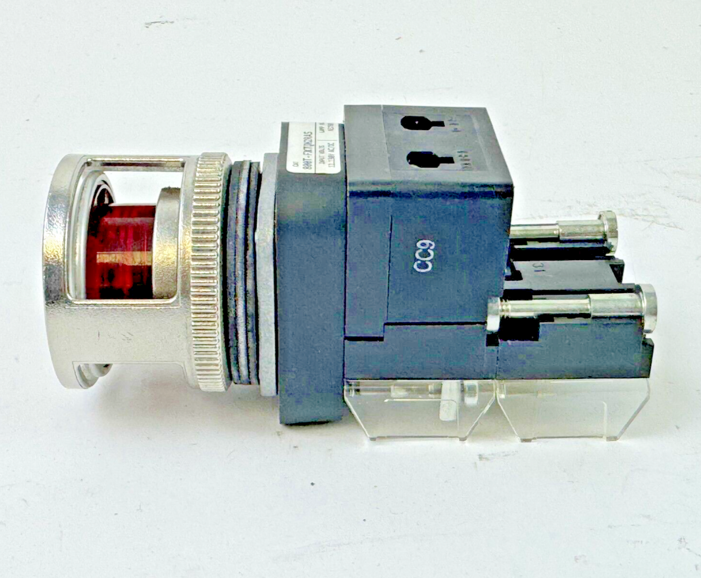 ALLEN-BRADLEY - 800T-FXTQH2RA5 SER. U - RED MUSHROOM PUSH/PULL BUTTON W/ BLOCK