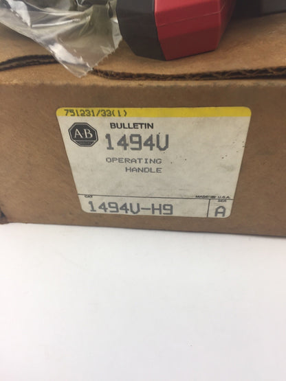ALLEN BRADLEY 1494V-H9 OPERATING HANDLE SERIES A