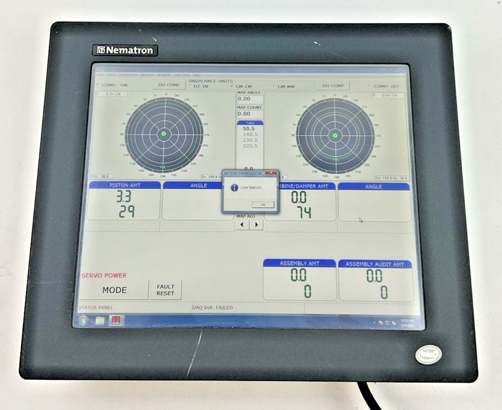 NEMATRON EPC1700T-T25002GB-40SS-WY7 TOUCH SCREEN PANEL 100-240VAC