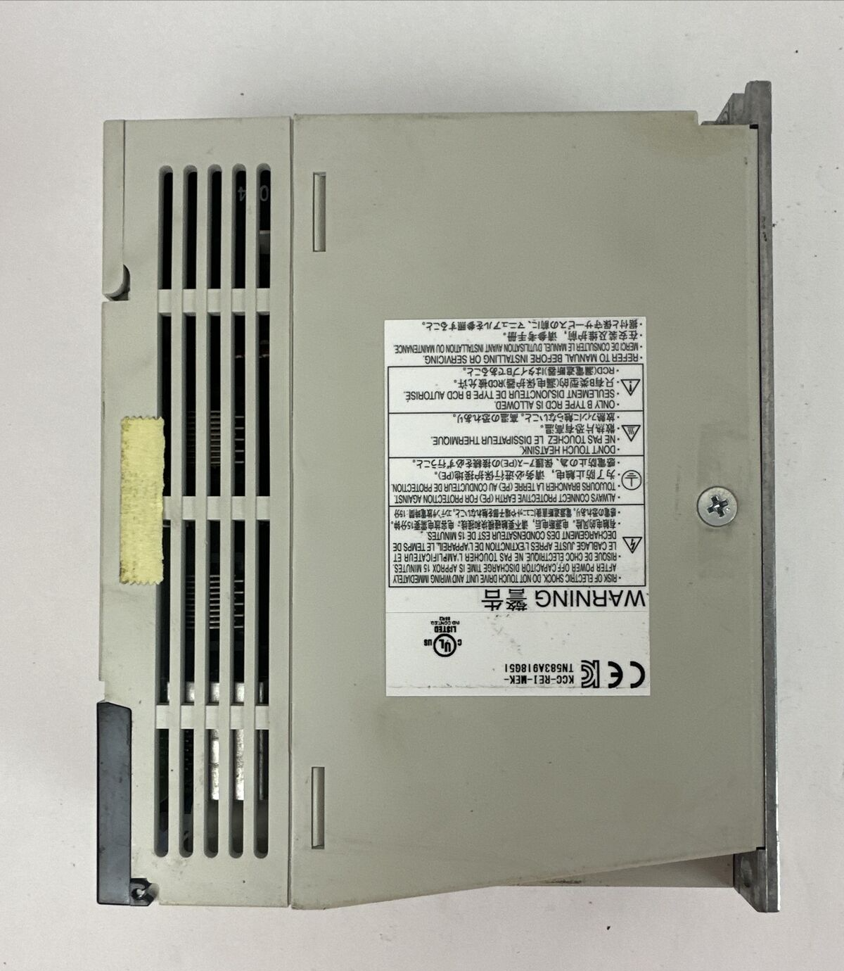 MITSUBISHI MDS-B-SVJ2-01 SERVO DRIVE UNIT OUTPUT 1.2A 3PH 170V INPUT 200-230V