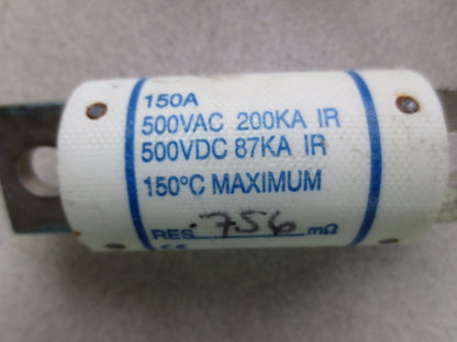 FERRAZ SHAWMUT A50QS150-4Y AMP-TRAP FUSE - 160A, 500VAC / 200KA - 500VDC / 87KA