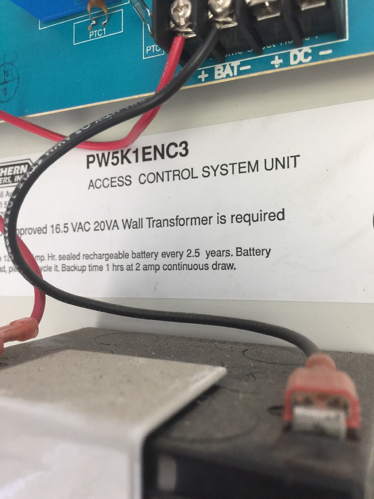 PW5K1ENC3 ACCESS CONTROL SYSTEM UNIT