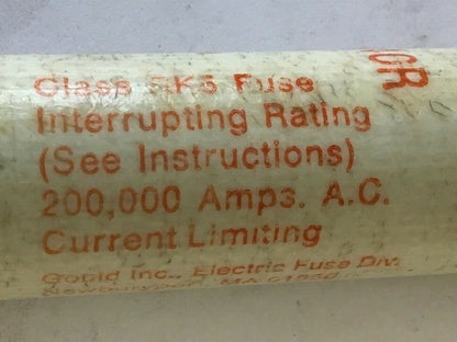 GOULD SHAWMUT ATS-DE40R AMP-TRAP FUSE 40A 600VAC CLASS RK5***LOTOF2***