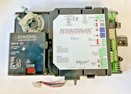 AUTOMATED LOGIC U341V+ CONTROLLER 24VAC 50-60HZ 10VA 0.42A LM24-M ALC