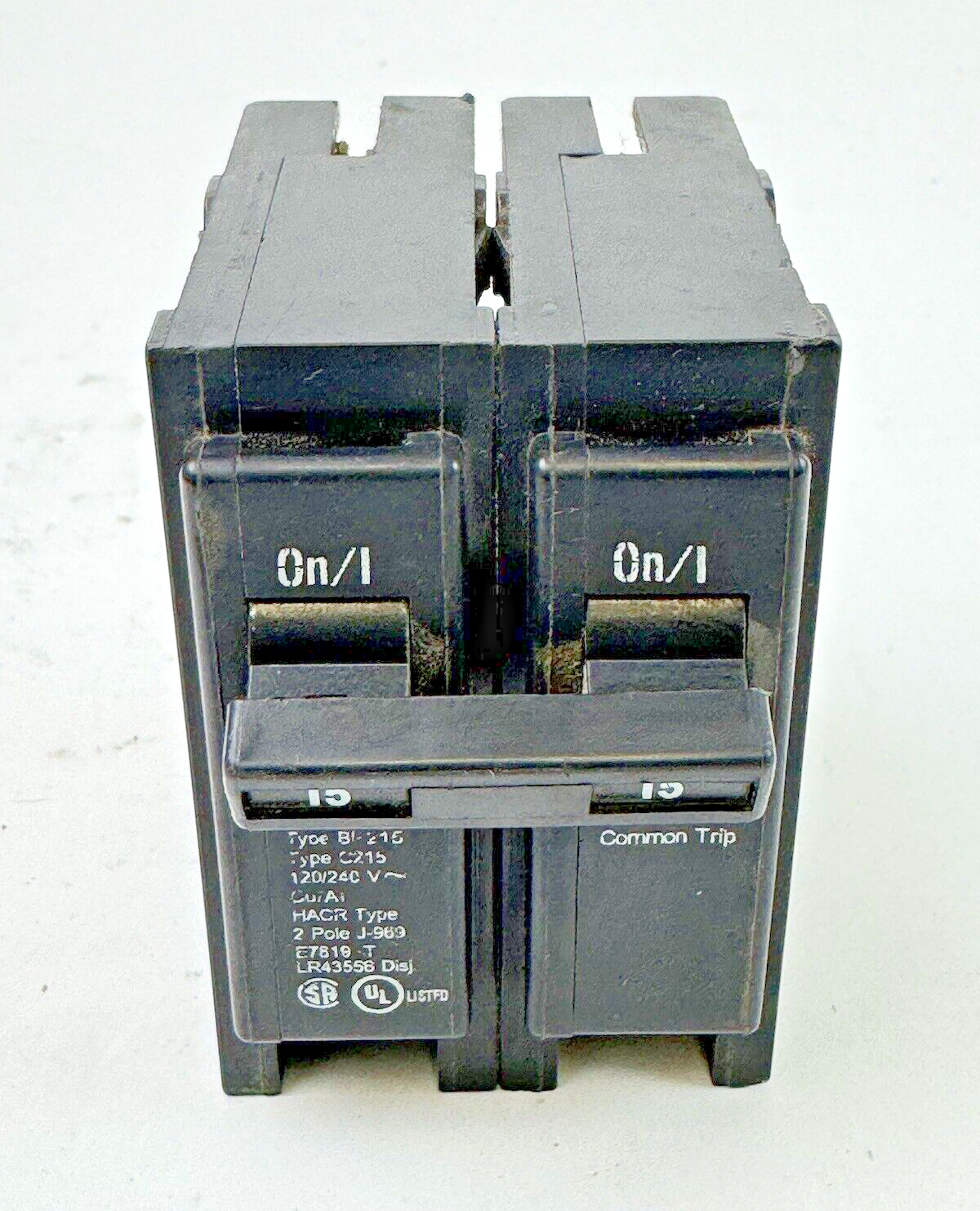 CUTLER-HAMMER / EATON - BR215 - SNAP-IN CIRCUIT BREAKER - 2 POLE/15A/240 VAC