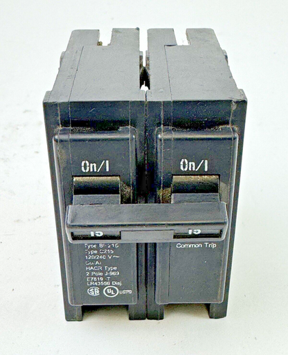 CUTLER-HAMMER / EATON - BR215 - SNAP-IN CIRCUIT BREAKER - 2 POLE/15A/240 VAC