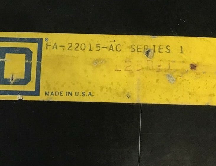 SQUARE D FA22015AC CIRCUIT BREAKER 240VAC/250VDC 2POLE