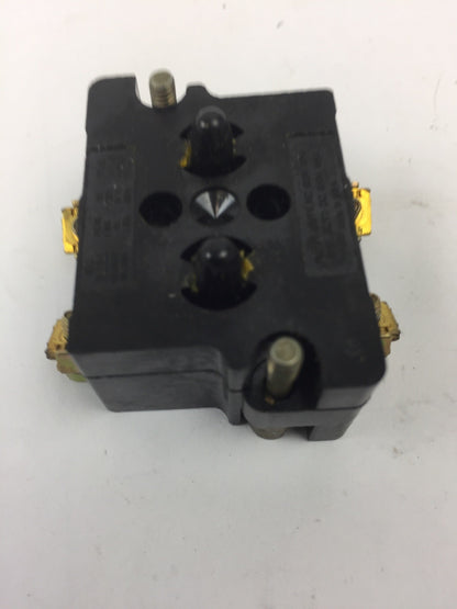 CUTLER HAMMER 10250T/91000T CONTACT BLOCK 2 N.C. 600 VOLT