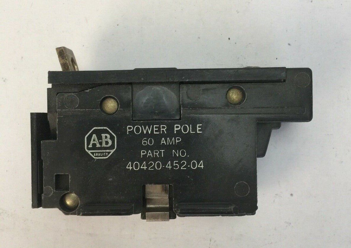 ALLEN BRADLEY 40420-452-04 POWER POLE 60AMP