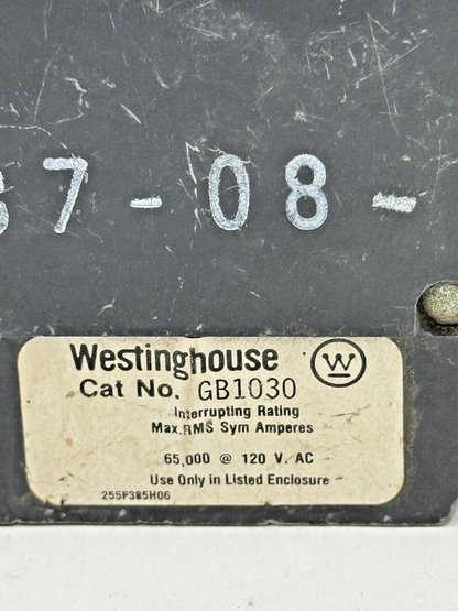 WESTINGHOUSE / CUTLER-HAMMER GB1030 - CIRCUIT BREAKER - 1 POLE/120VAC/30A