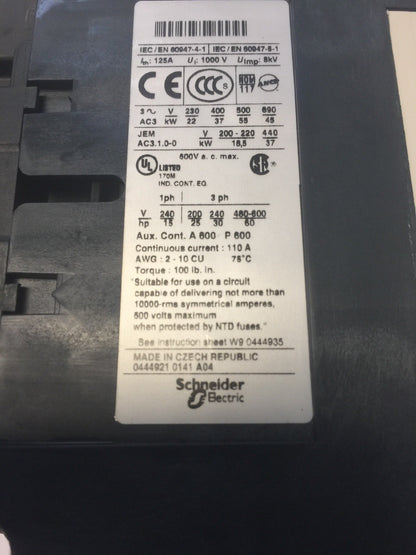 TELEMECANIQUE LC1 D80 REVERSING CONTACTOR LR2 D35 OVERLOAD LR2 D3559 LX1 D6 G7
