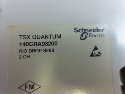 MODICON SCHNEIDER AUTOMATION 140 CRA 932 00 REMOTE I/O DROP MODULE 2 CH