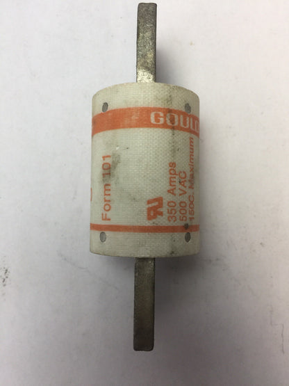 GOULD SHAWMUT AMPTRAP A50P350 FUSE 350 AMP 500VAC TYPE 4 FORM 101