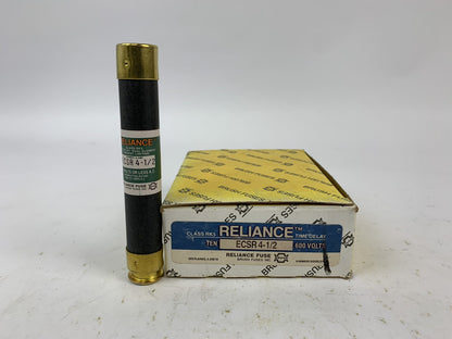 Brush Reliance Time-Delay Dual-Element ECSR4-1/2 4 1/2A 600V Fuse "Lot of 10"