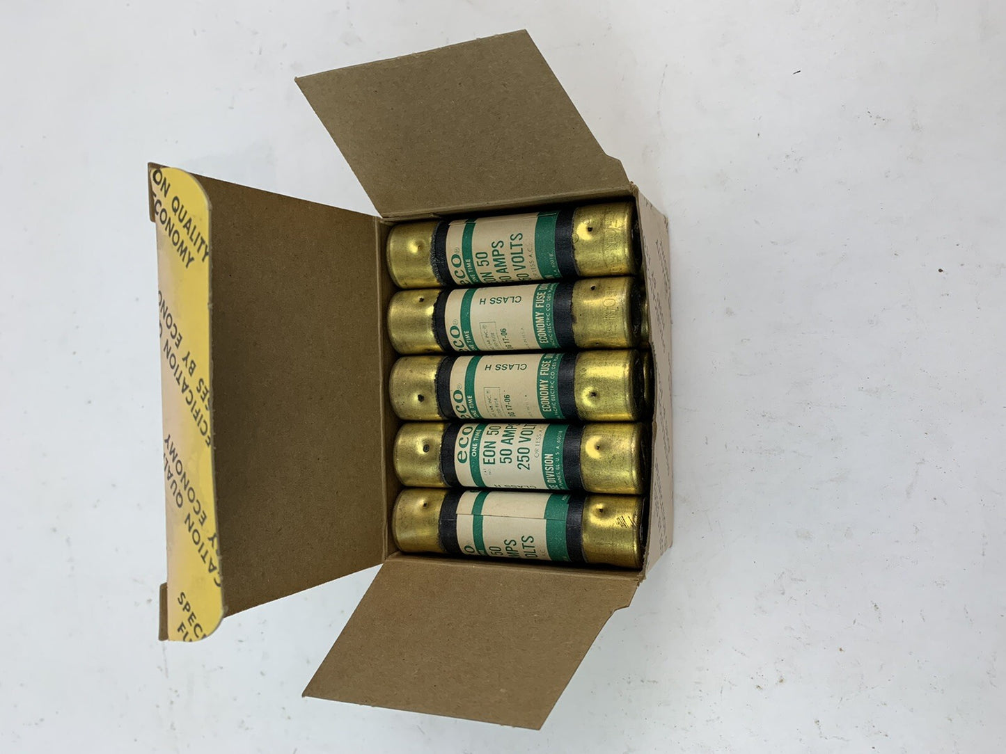 Economy Fuse One-Time EON 50 50A 250V Fuse "Lot of 10"
