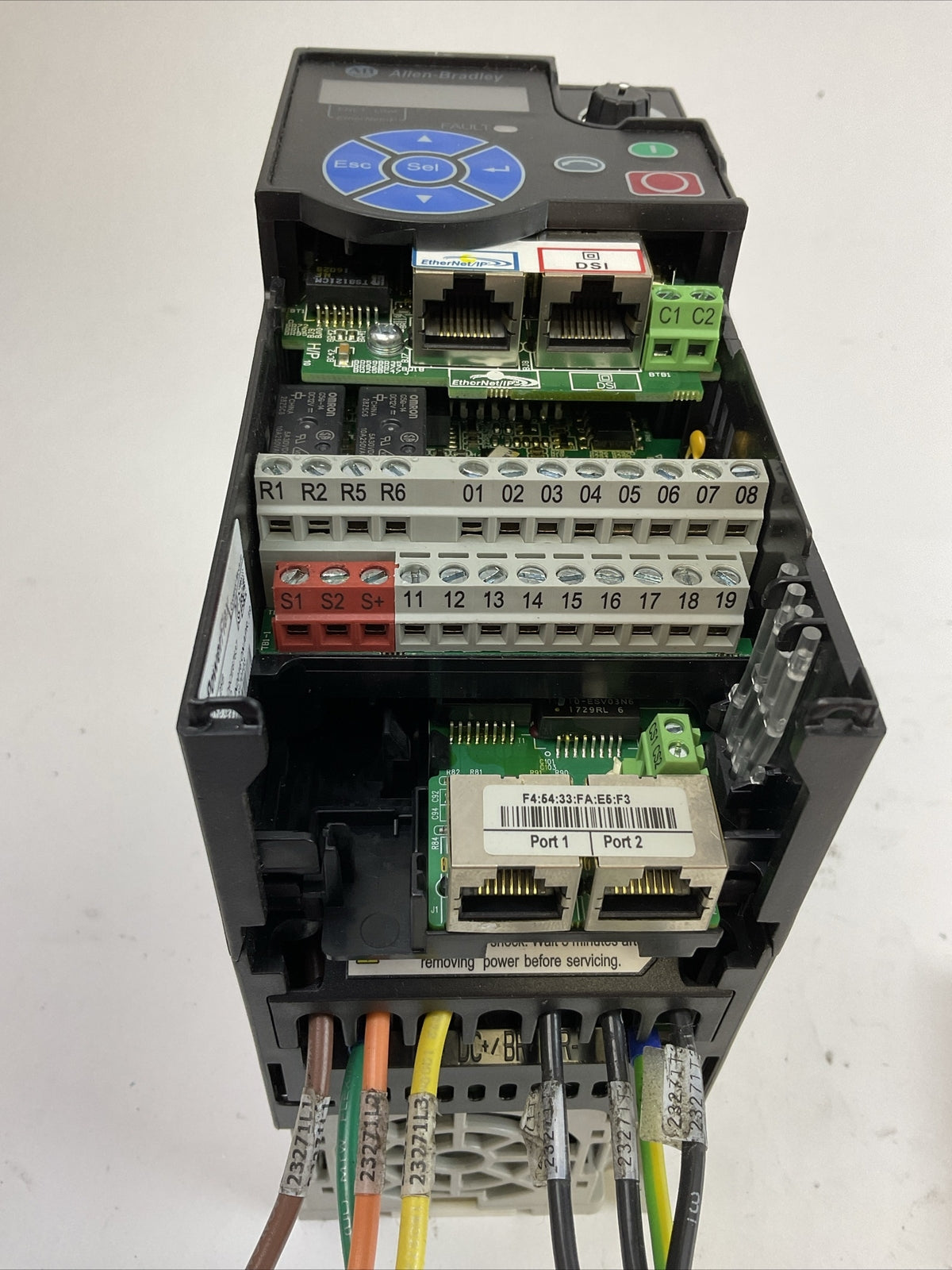 ALLEN BRADLEY 25B-D1P4N114 AC DRIVE FRN 5.001 OUTPUT 0-460VAC SER A POWERFLEX