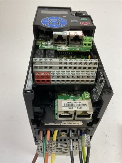 ALLEN BRADLEY 25B-D1P4N114 AC DRIVE FRN 5.001 OUTPUT 0-460VAC SER A POWERFLEX