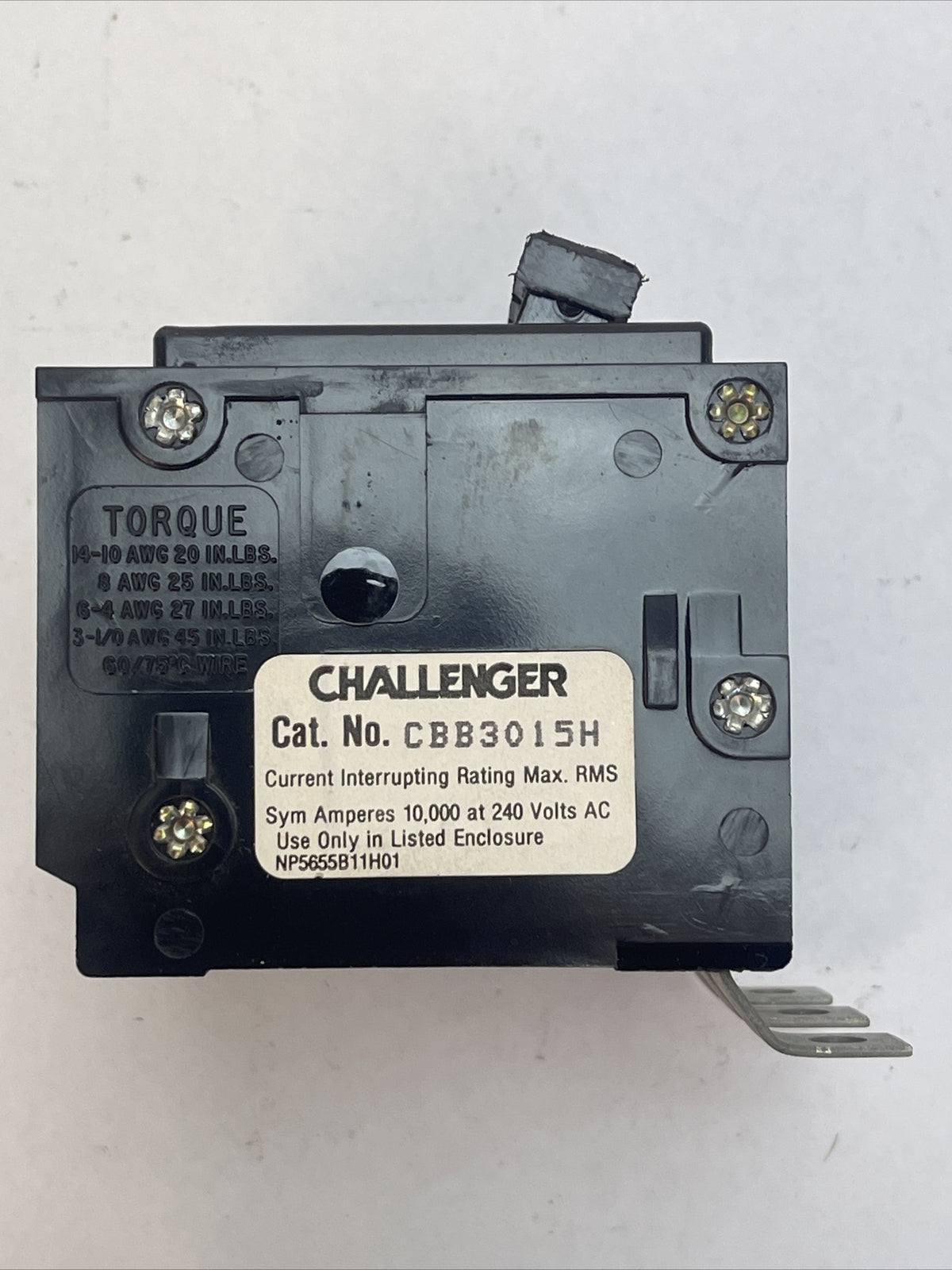 CHALLENGER CBB3015H CIRCUIT BREAKER 15AMP 240VAC 3POLE