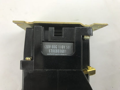 Westinghouse Industrial Control Relay BFE75F - 120V/110V Coil 178C603G01 - 10A