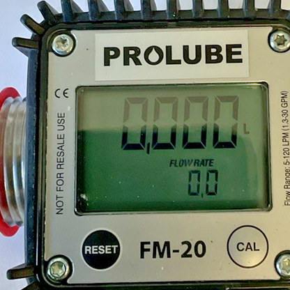 PROLUBE FM-20 ELECTRONIC FUEL FLOWMETER